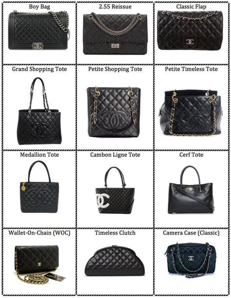 chanel bags name list.